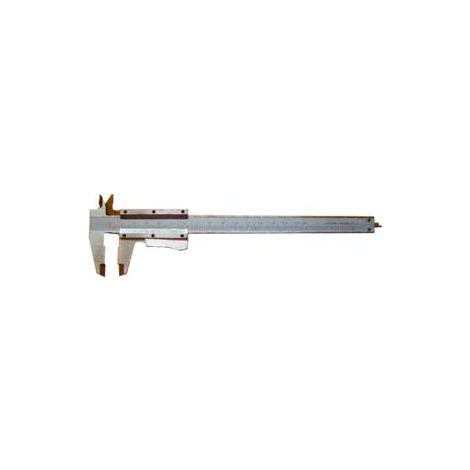 CALIBRO CINQUANTESIMALE CURSORE BLOCCAGGIO AUTOMATICO  lettura utile mm.150  dimensioni mm.230x75x7h.    ALTE