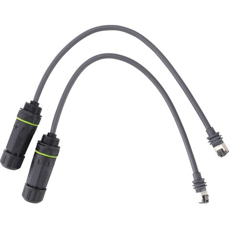 Câble satellite étanche 1200 Mbps avec fil de terre et connecteur RJ45 rallonge satellite avec adaptateur RJ45 pour satellite rectangulaire Gen3 V3 (1/5)