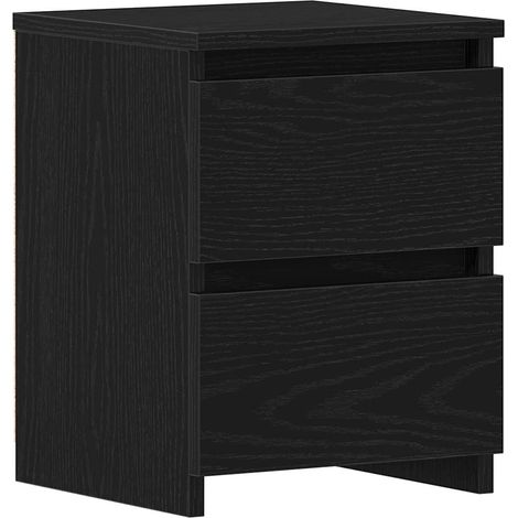 Maison Exclusive - Nachttisch Schwarz Eichen-Optik 30 x 30 x 40 c