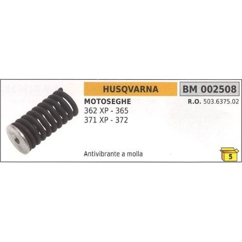 Motosierra HUSQVARNA 362 XP 365 371 XP 372 002508 muelle antivibración empuñadura trasera