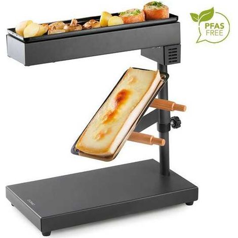 Apparecchio da raclette DOMO DO1145RC 1000 W piastra PFAS-free nero opaco