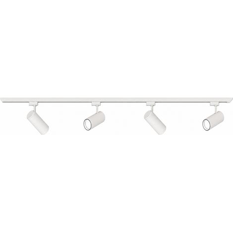 LUSSOCRAFT Spot LED sur rail de luxe – Aluminium, 30 W, blanc neutre, LED intégrée, 50.5×19.5×15.5 cm, pour chambre et salle à manger