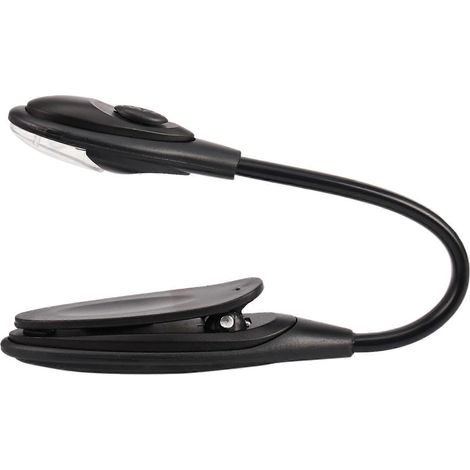 Mini-Flexible Clip-on-LED-Reiseleselampe mit weißem Licht, Buchhalter, klein, ta (1/5)
