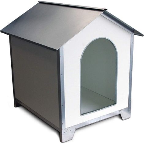 Cabina per cani Trevinca zincata, ideale per il giardino ed esterno, 102 x 89 x 102 h