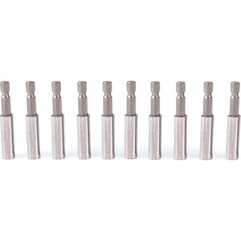 Porte embout visseuse, 10pcs Porte Embout Magnetique, porte embout visseuse aimanté, porte-embouts de tournevis magnétiques pour perceuse, tournevis, 60mm (1/5)