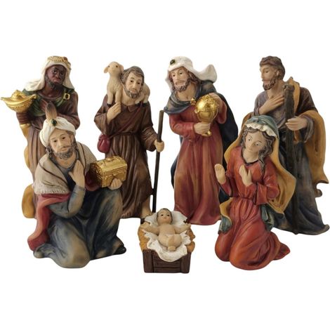 Dekofigur Krippenfiguren-Set 7-tlg 23,5 x 35 cm mehrfarbig