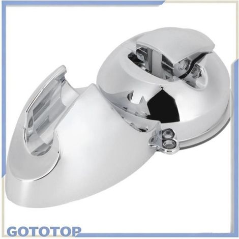 Support Pommeau De Douche - Ventouse ABS - Pour Salle De Bain Lisse - 1 Pièce (1/5)