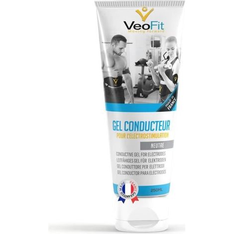 Filiyano-Conducteur en gel - VEOFIT - Bande abdominale - Eucalyptus - Améliore le contact - Fabriqué en France (1/4)
