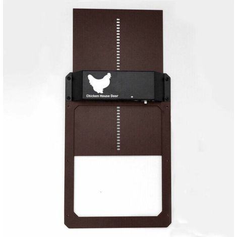 Puerta automática sensible a la luz para gallinero doméstico, puerta para gallinero, puerta para animales (1/2)