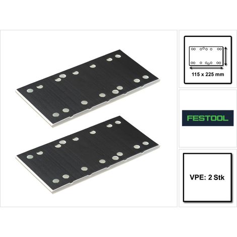 Festool Schleifschuh SSH STF 115x225/10 2 Stück ( 2x 483679 ) für Rutscher RS 200, Rs 2, RS 100, RS 1
