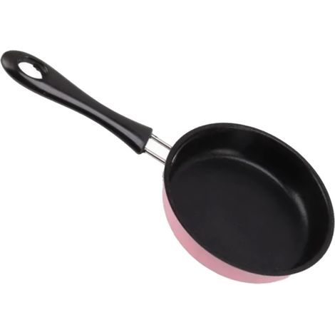 Mini poêle antiadhésive en acier inoxydable - - Rose - Revêtement antiadhésif - Induction (1/5)