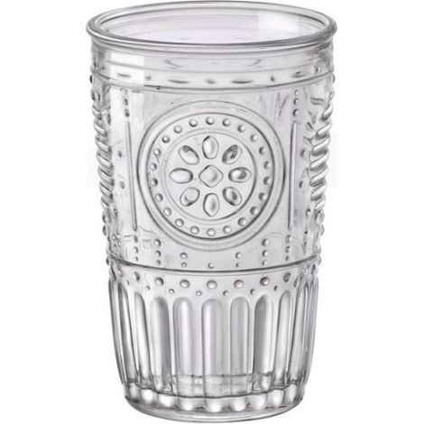 Set 6 Bicchieri da Tavola Acqua Vino in Vetro Romantic 34 cl Bormioli (1/2)