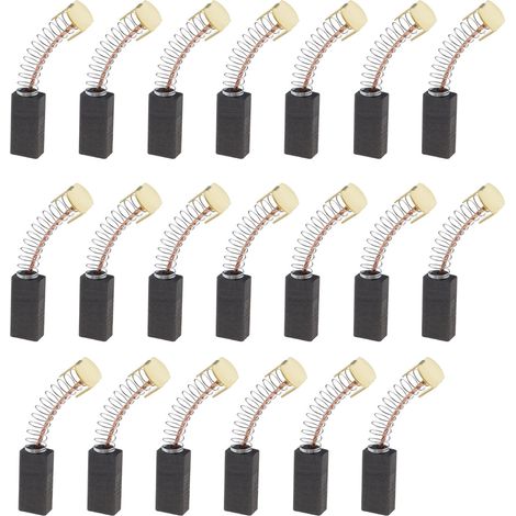 Carbon Brushes - 13 mm x 5.5 mm x 5.5 mm - For Angle Grinder Motor Replacement - Pack of 20 (1/5)