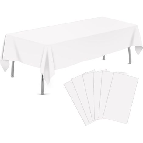 6 nappes jetables Divers accessoire de portail, imperméables, 137 x 274 cm, pour fêtes et événements (1/5)