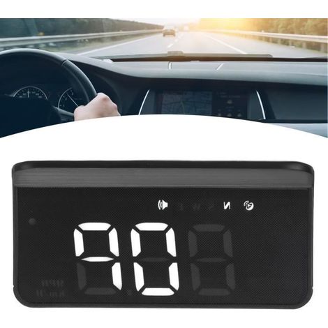 Compteur de vitesse GPS Affichage HUD de voiture Compteur de vitesse GPS Avertissement de fatigue de conduite KM/h MPH Boussole (1/3)