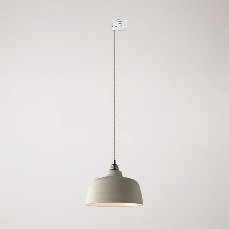 Creative Cables - Candeeiro suspenso com abajur Coppa e adaptador de calha - lâmpada incluída
