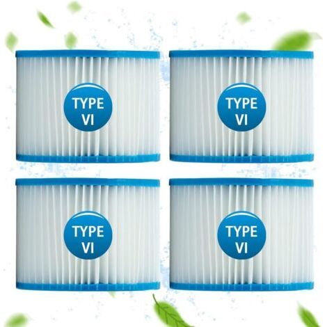 Filtre Spa pour bestway 58323, Cartouche pour filtration de l'eau Taille 6 pour Lay-Z-Spa, pour Monaco, pour Miami, pour Vegas (Lot de 4) (1/5)