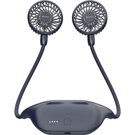 10000mAh Portable Neck Fan, Small Desk Fan, 48 Hours Runtime, USB Rechargeable, 6 Speeds, for Outdoor, Camping, Office or Living Room. (1/5)