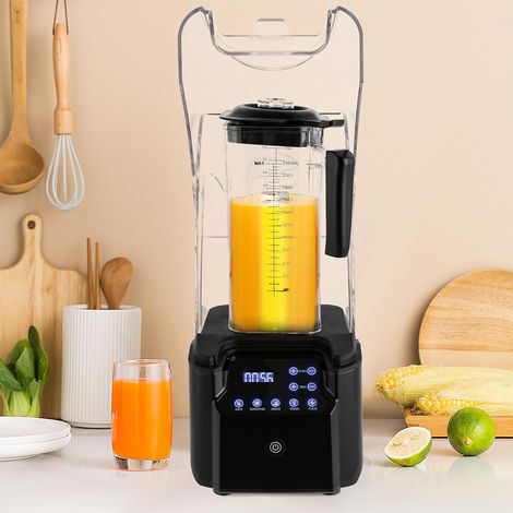 Standmixer Küchenmaschine Mixer Multifunktionsmixer, 9 Gänge Mehrzweckmixer 2200W, schalldichte Ice Crusher für Smoothies und Lebensmittelverarbeitung (1/5)