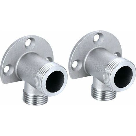 Kit d'installation pour connecter le tuyau à robinet apparent - système de douche extérieur - mitigeur thermostatique - Conversion encastré en surface (1/5)