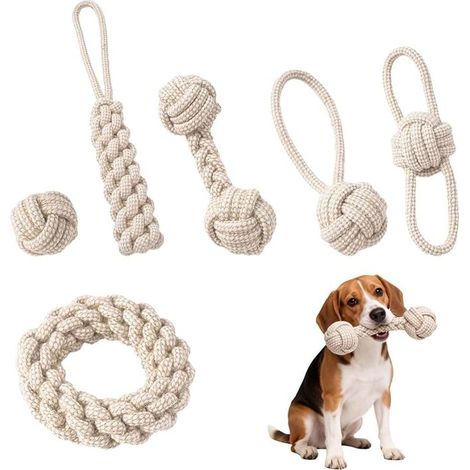 Dog Ropes, Cotton Chew Toy, Cotton Rope Chew Toy, Dog Rope Toy, Rope Chew Toys For Small Dogs (1/5)