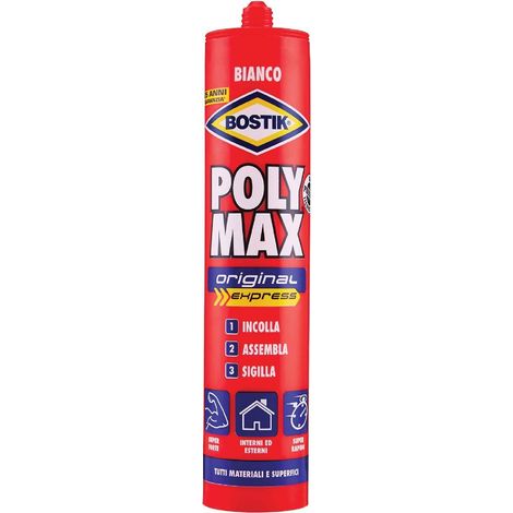 BOSTIL ADESIVO POLYMAX HIGH TACK EXPRESS NERO - gr.425 - FER 386463 (1/4)