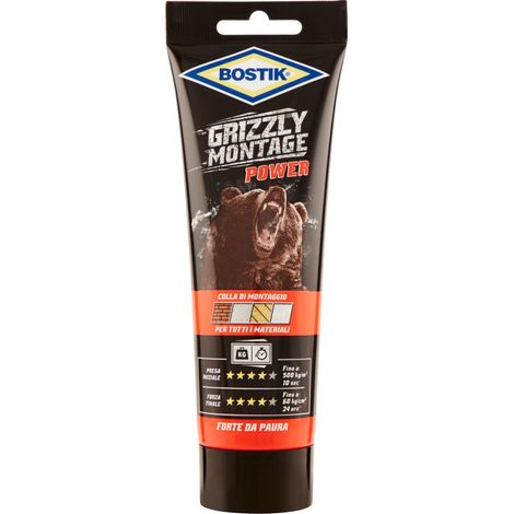 COLLA DI MONTAGGIO 'GRIZZLY MONTAGE' BOSTIK 250 gr - Tubetto