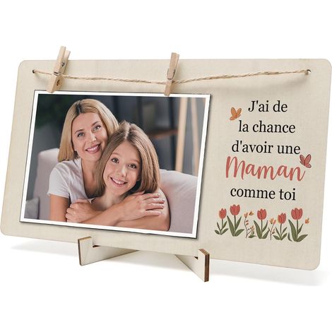 Idee Cadeau Maman Anniversaire Cadeaux Pour Maman Personnalisé Cadeau Fete Des Meres Idee Cadeaux Fete Des Mere Cadre Photo Bois Pour Mere (1/5)