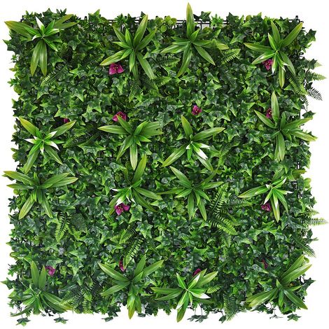 Parete vegetale sintetica set da 3 m² Verde - IKAZ