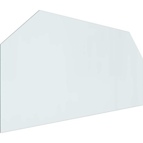 Fireplace Glass Plate Transparent 120 x 60 cm Glass vidaXL