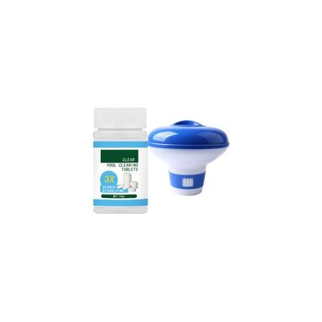 Pastilles de chlore pour piscine, 100 pastilles de chlore pour spa, pastilles de chlore pour pataugeoire, pastilles de chlore pour piscine, chlore pour spa (1/5)