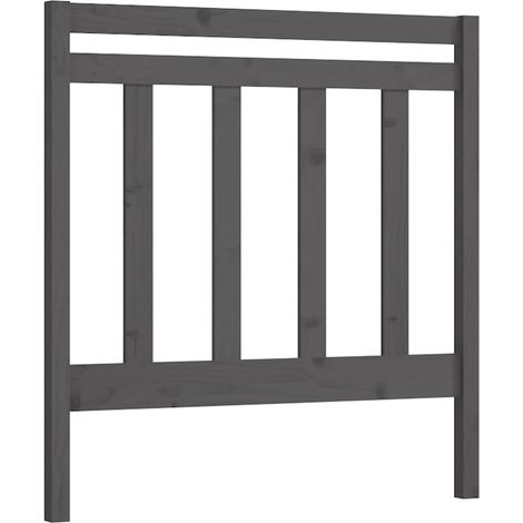 Tête de lit,Panneau décoratif Gris 95x4x100 cm Bois massif de pin CFW8104717 (1/5)