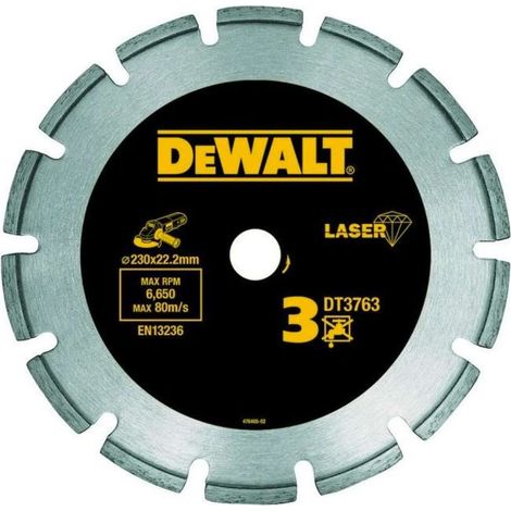 DeWALT Accessori - Disco da taglio diamantato per materiali duri 230x22,23 mm DT3763