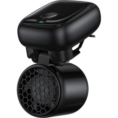 Ventilateur de Refroidissement à Clip –Design Compact Crochet Chemise,moteur silencieux à haute vitesse– Appareil Voyage ,Bureau – Noir (1/5)