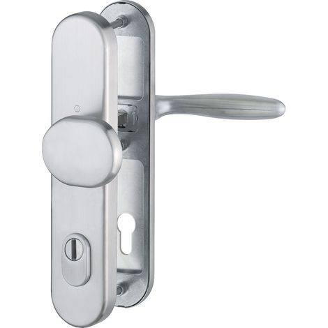 HOPPE Wechselgarnitur VERONA - DIN 92mm, Edelstahl, PZ für TS 67-72mm, m. KZS