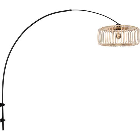 Steinhauer - lampada da parete - Sparkled Light - nero - bambù