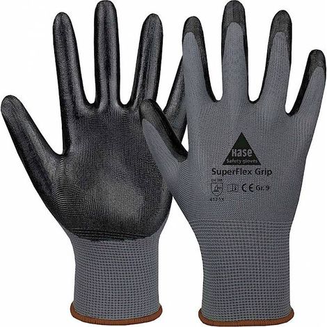 Hase Montagehandschuhe Feinstrick "SuperFlex Grip" 6