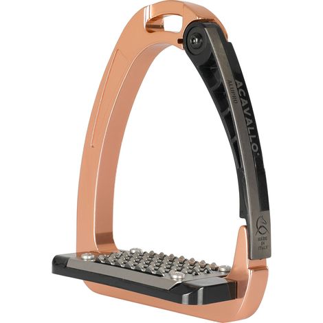 ACAVALLO Staffa Arena Alupro ROSE GOLD apertura laterale (1/3)