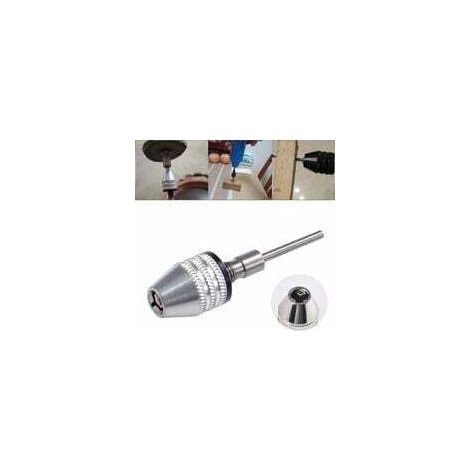 Sans clé Mini 3-jaw Mandrin Tournevis adaptateur avec changement rapide 2.35 mm à queue ronde Queue cylindrique 0.3–3.4 mm forets Fraises de fraisage pour Micro-production ou Industrie médicale - Crez (1/4)