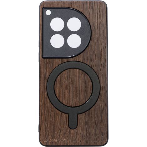 Custodia in legno Bewood per OnePlus 12 in rovere affumicato con MagSafe (1/2)