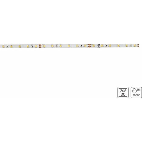 Ruban LED dimmable 24V bande bandeau autocollant adhésif universel variable 6W/m IP20 Plafond Cuisine Plan de travail Bureau Salle de bain Terrasse Escalier Pergola, 2 mètres blanc chaud (1/2)