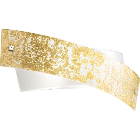 Camilla - Applique dorée 2XE14 max 2X28W IP20 - Applique murale LED 54x20cm