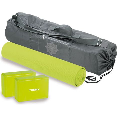 Set yoga - borsa nylon + materassino yoga + 2 mattoni yoga (1/2)