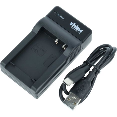 vhbw USB-C Ladegerät kompatibel mit Canon PowerShot G10, SX30 is, G11, G12 Kamera - Ladeschale + USB-C Kabel Ladeanzeige (1/5)