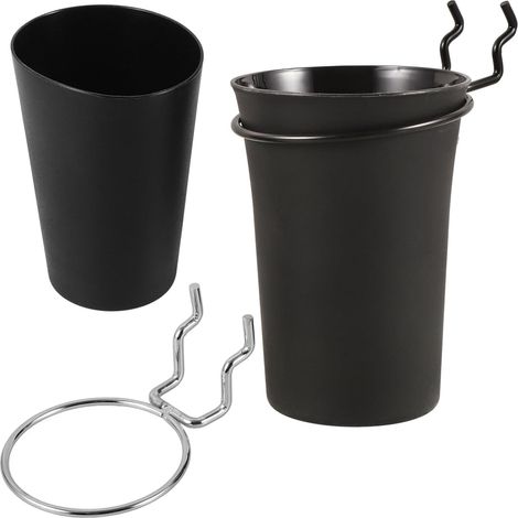 Gancho para Tablero Perforado Negro con Soporte 2 Piezas 2, 5 Cm (1/5)