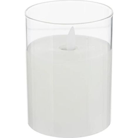 Bougie Déco LED "Sena" 10cm Blanc (1/3)