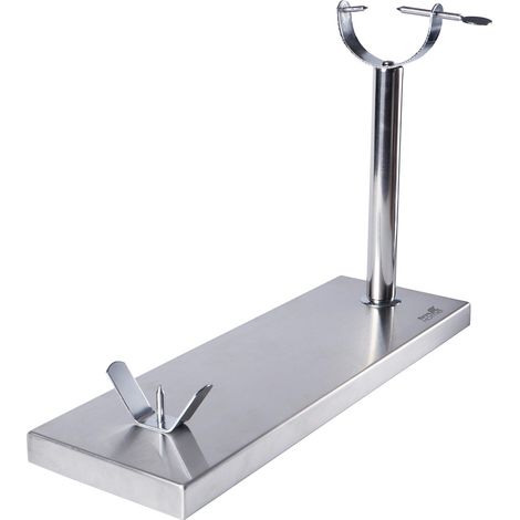 TM Electron HOCU103 Classic Style Schinkenhalter Edelstahl, leicht dereinigbar und mit Lugs de Silikon für gute Haftung