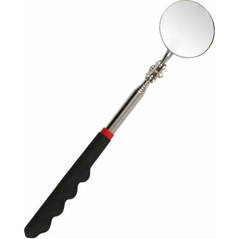 Miroir d'inspection,Miroirs Télescopiques, Miroirs D'inspection Réglables, Miroir D'inspection, Miroir D'inspection Rotatif à 360 Degrés, Télescopique Jusqu'à 73 cm, Poignée Noire Antidérapan (1/5)