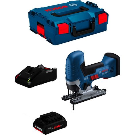Stichsäge BOSCH GST 18V-125 S (1 x 4,0 Ah ProCORE + GAL18V-40 + L-Boxx 136)
