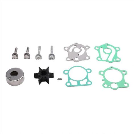 Hélice de Pompe à Eau Kit de Réparation pour Moteur Hors-Bord 2 Temps, Pièce de Rechange Marine, Joint et Roue de Turbine, Compatible avec Moteur Bateau (1/5)